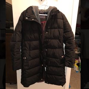 Tommy Hilfiger Mid length Layered Puffer Coat